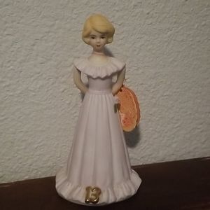 1982 Enesco Growing Up Birthday Girl figurine